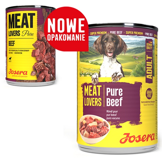 Josera Pies Meat Lovers Pure Wołowina puszka 400g - obrazek 2