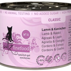 Catz Finefood Classic N.11 Jagnięcina i Królik puszka 200g