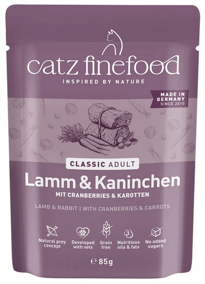 Catz Finefood Classic Jagnięcina i Królik (N.11) saszetka 85g