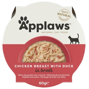 Applaws miseczka dla kota Pierś z Kurczaka z Kaczką 60g