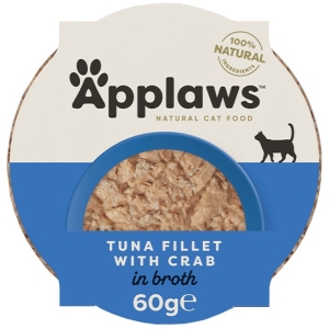 Applaws miseczka dla kota Filet z Tuńczyka z Krabami 60g