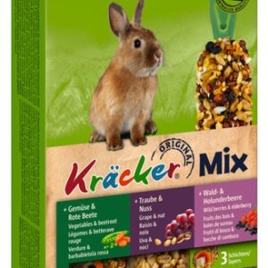 Vitakraft Kracker 3szt Królik Mix - Warzywa/Winogrona/Owoce leśne 168g [25227]