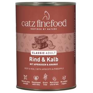Catz Finefood Classic Wołowina i cielęcina (N.07) puszka 400g