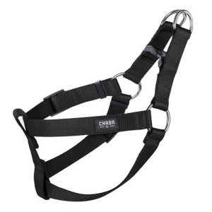CHABA Szelki taśma regulowane nr 1 - obwód 40cm czarne