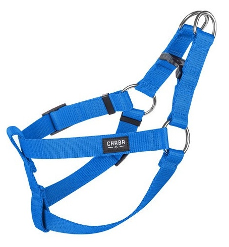 CHABA Szelki taśma regulowane nr 3 - obwód 60cm niebieskie