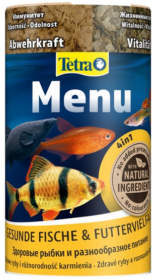 Tetra Menu - mix płatków w czterech przegrodach - dla ryb słodkowodnych 100ml