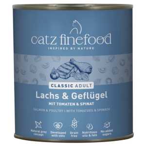 Catz Finefood Classic Łosoś i drób (N.05) puszka 800g