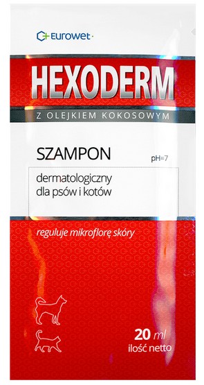 Hexoderm - szampon dermatologiczny saszetka 20ml - 1 sztuka