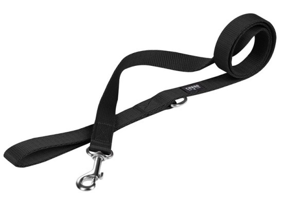 CHABA Smycz taśma M 16mm czarna