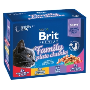 Brit Premium Cat Adult Multipack saszetki 12x100g