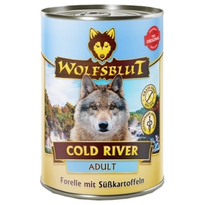 Wolfsblut Dog Cold River Adult - pstrąg i bataty puszka 395g