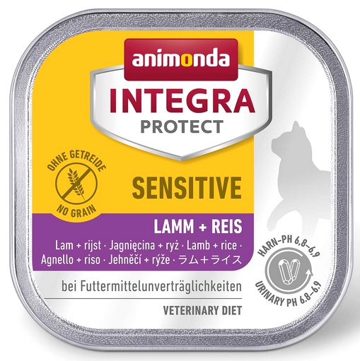 Animonda Integra Protect Sensitive dla kota - z jagnięciną i ryżem tacka 100g