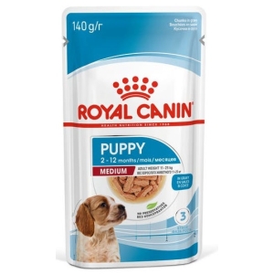 Royal Canin Medium Puppy karma mokra w sosie dla szczeniąt, od 2 do 12 miesiąca, ras średnich 140g
