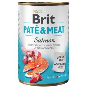 Brit Pate & Meat Dog Salmon puszka 400g