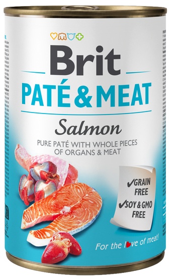 Brit Pate & Meat Dog Salmon puszka 400g