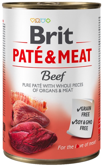Brit Pate & Meat Dog Beef puszka 400g