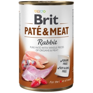 Brit Pate & Meat Dog Rabbit puszka 400g