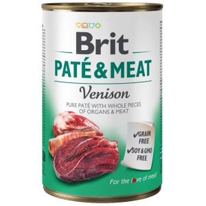 Brit Pate & Meat Dog Venison puszka 400g
