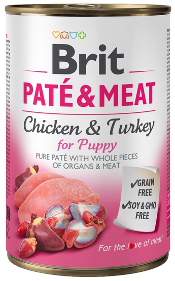 Brit Pate & Meat Dog Puppy puszka 400g