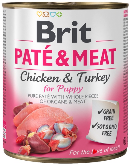Brit Pate & Meat Dog Puppy puszka 800g