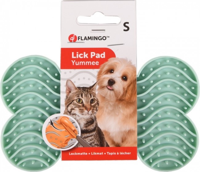 Flamingo Lick Pad Mata antystresowa S zielona