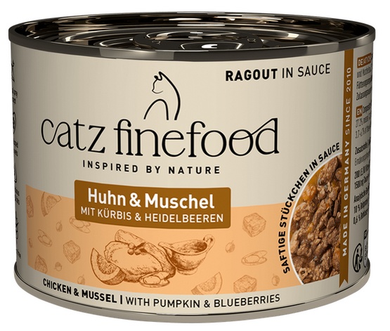 Catz Finefood Ragout in Sauce Kurczak i Omułek (N.613) puszka 190g