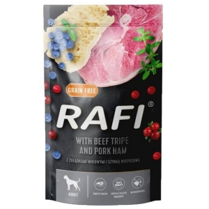 Rafi Pies Żołądki wołowe i szynka wieprzowa saszetka 500g