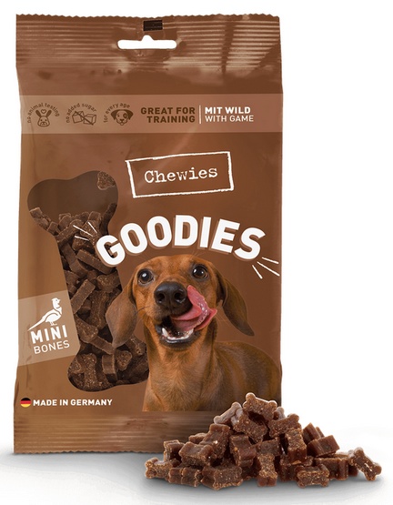 Chewies Goodies Trenerki Kosteczki Mini Dziczyzna 125g