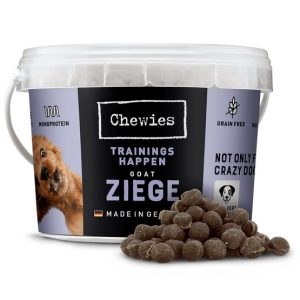 Chewies Trainings-Happen Trenerki Koza monobiałkowe, bezzbożowe wiaderko 300g