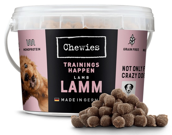 Chewies Trainings-Happen Trenerki Jagnięcina monobiałkowe, bezzbożowe wiaderko 300g