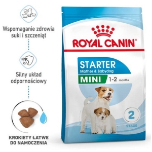 Royal Canin Mini Starter Mother&Babydog karma sucha dla szczeniąt do 2 miesiąca i suk karmiących ras małych 4kg