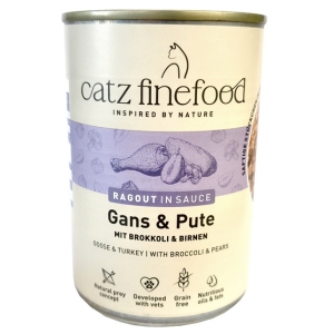 Catz Finefood Ragout in Sauce Gęś i Indyk (N.603) puszka 380g