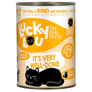 Lucky Lou Lifestage Sterilized Drób i wołowina puszka 400g