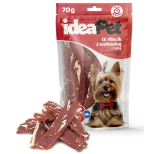 IdeaPet O! Fileciki z wołowiną i rybą 70g