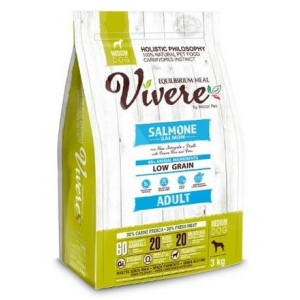 Vivere Dog Medium Adult Salmon 3kg Karma Monobiałkowa z Łososiem