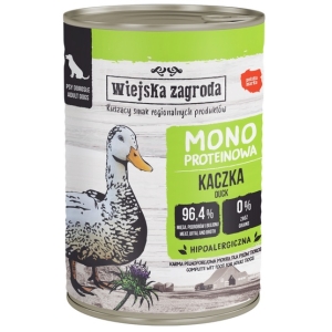 Wiejska Zagroda Monoproteinowa Kaczka puszka 400g