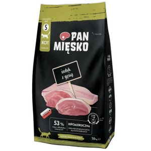 Pan Mięsko Karma sucha dla kota - indyk i gęś chrupki S 1,6kg