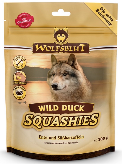 Wolfsblut Dog Squashies Trenerki Wild Duck - kaczka i bataty 300g