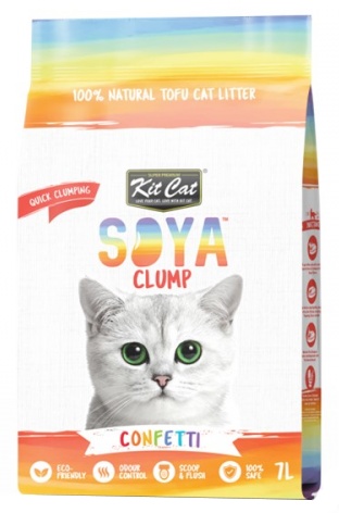 Kit Cat Żwirek ECO SoyaClump Confetti 7L / 2,5kg