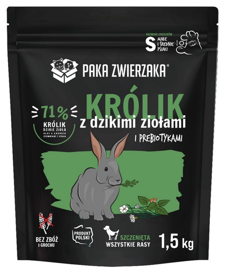 Paka Zwierzaka Seventh Heaven Królik z dzikimi ziołami Puppy S 1,5kg