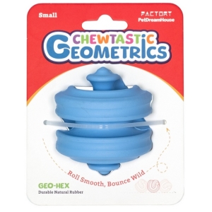 PetDreamHouse Zabawka gumowa Geo-Hex błękitna