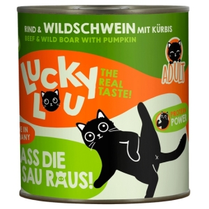 Lucky Lou Lifestage Adult Wołowina i dzik puszka 800g