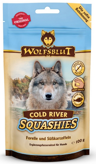 Wolfsblut Dog Squashies Trenerki Cold River - pstrąg i bataty 100g