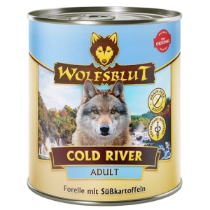 Wolfsblut Dog Cold River Adult - pstrąg i bataty puszka 800g