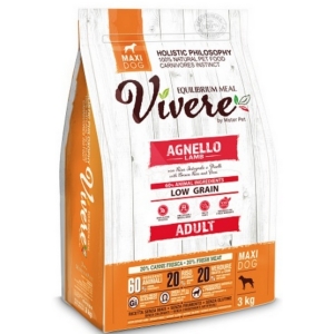 Vivere Maxi Adult Lamb 3kg Karma Monobiałkowa z Jagnięciną dla dużych ras