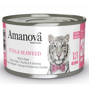 Amanova Cat Tuna & Seaweed - tuńczyk i wodorosty w galaretce puszka 70g [13]
