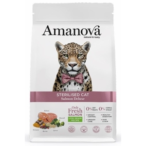 Amanova Cat Sterilised Salmon Deluxe - łosoś 300g