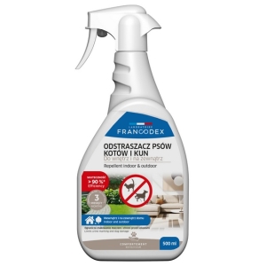 Francodex Spray do wnętrz i na zewnątrz odstraszający psy, koty i kuny 500ml
