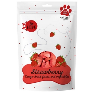 Paka Zwierzaka Lio PEPE Przysmak liofilizowany Strawberry (truskawka) 20g