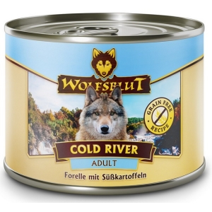 Wolfsblut Dog Cold River Adult - pstrąg i bataty puszka 200g